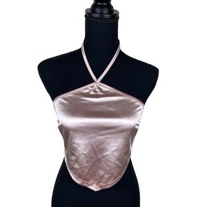 ASOS Brand New Golden‎ Rose Triangle Top Size 2